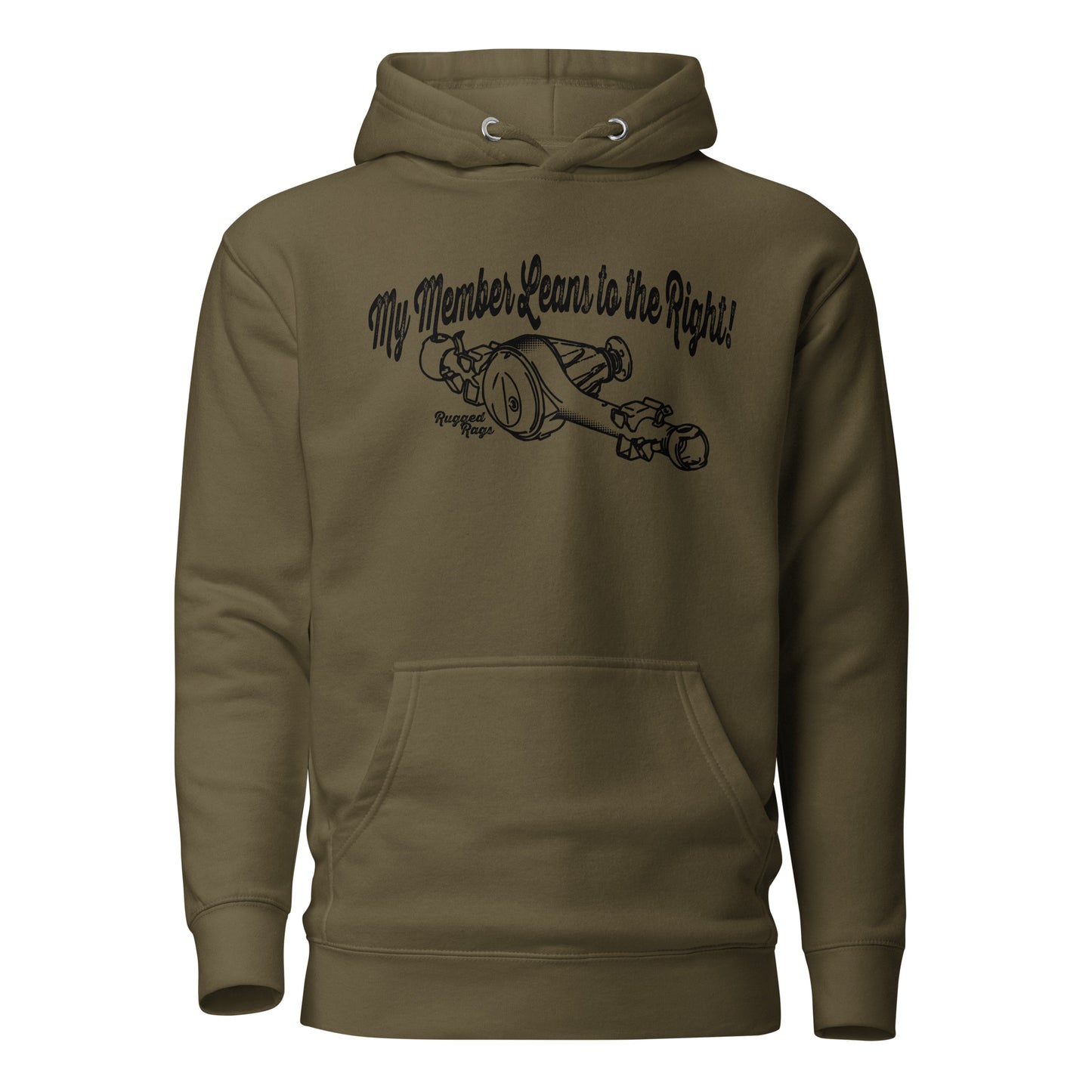 "My Member Leans to the Right" Unisex Hoodie